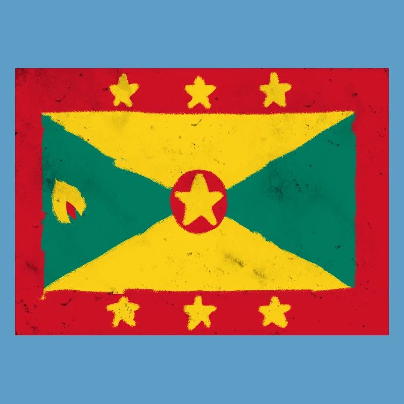 Drapeau de Grenade – Île colorée