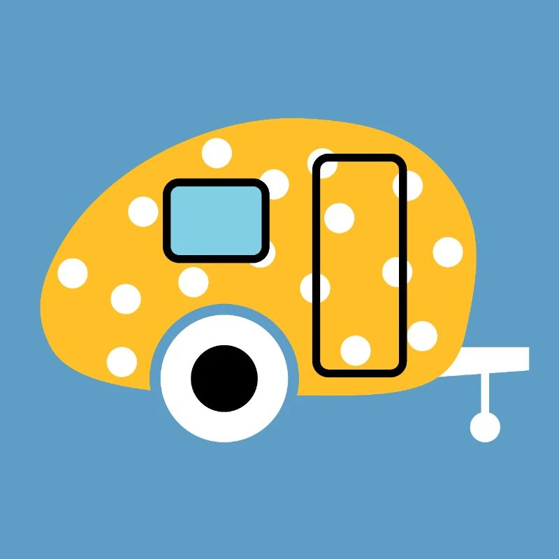 Caravan Egg Points Caravan Dots Camper Camping