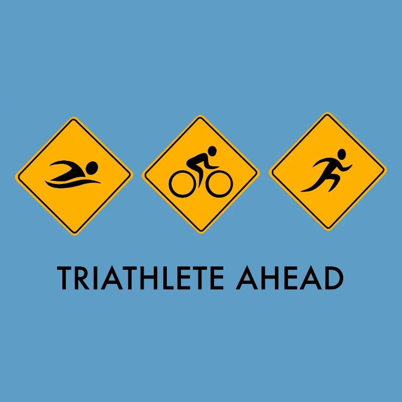 Triathlon Vélo de route Natation Course à pied Idée cadeau