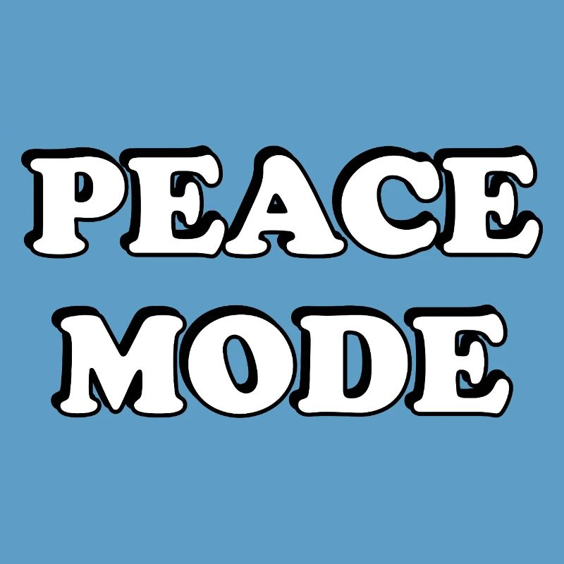 Peace Mode Bold Typography Tee