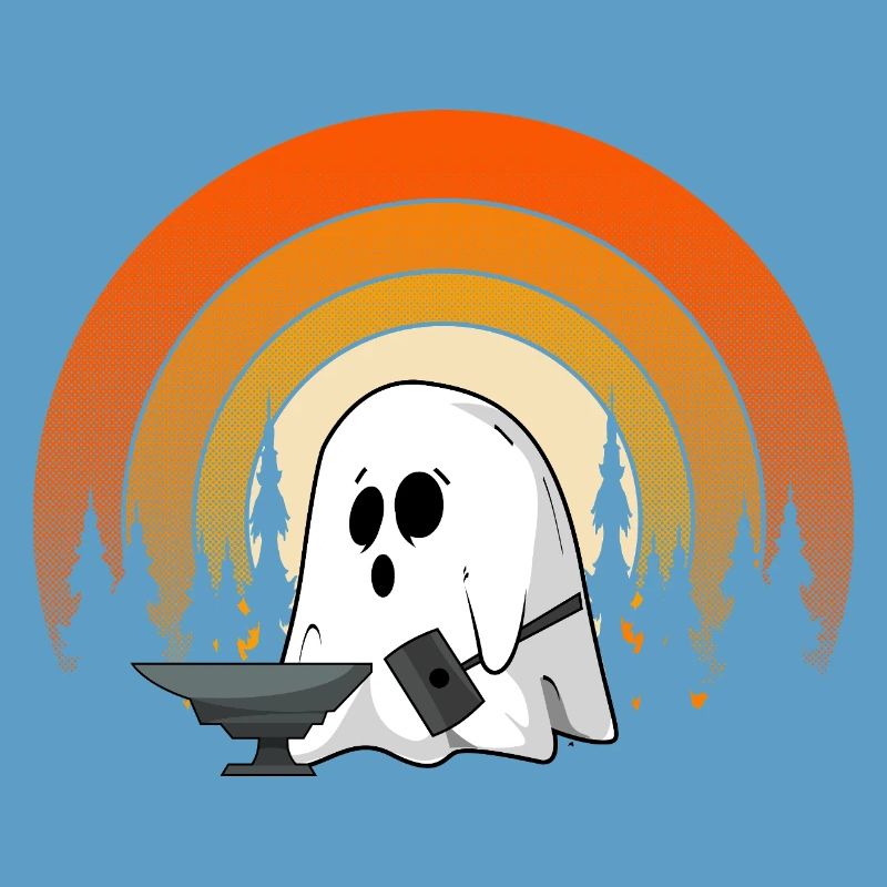 Blacksmith Ghost Halloween Haunted Forge Spirit