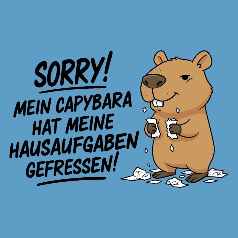 Pardon! Capybara a mangé mes devoirs