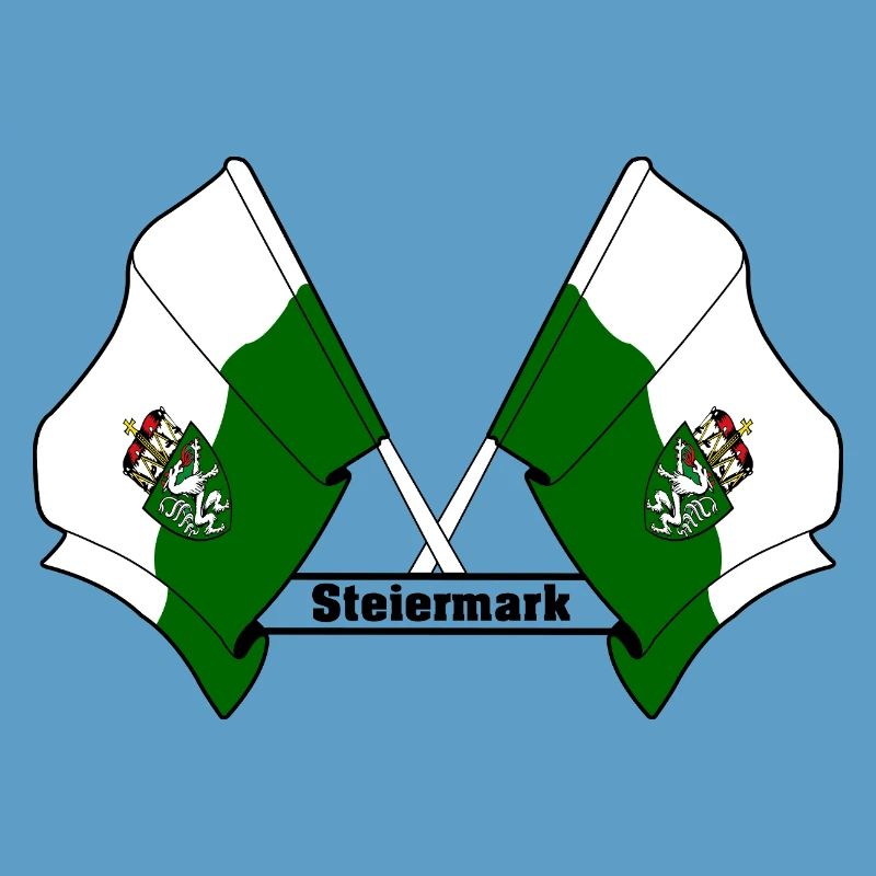 Drapeaux de Styrie avec texte