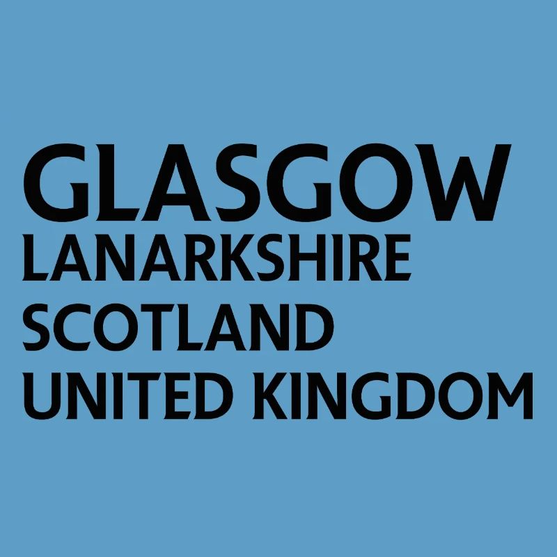 Glasgow – Scotland Textdesign