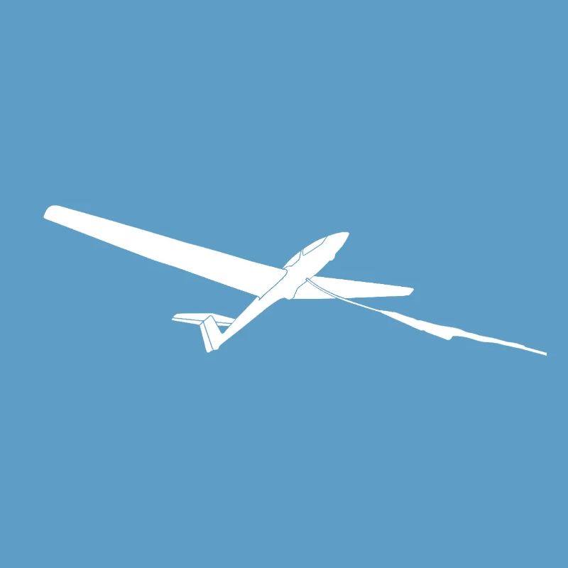Glider Winch Launch Gliding Pilot Logo