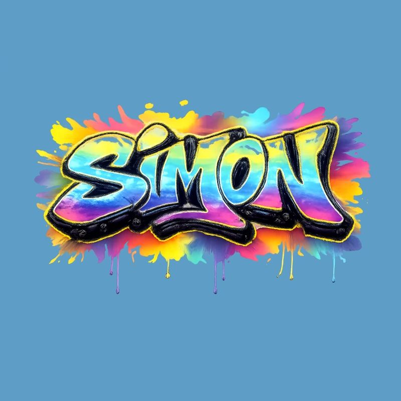 Graffiti SIMON Name Gift Ideal Printable
