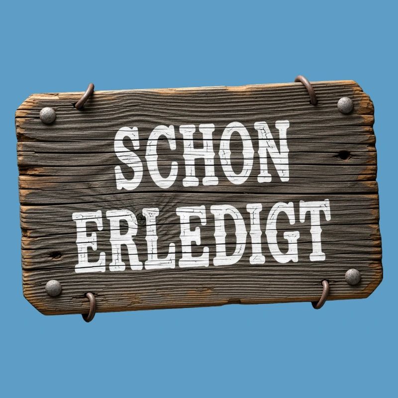 Already done – rustic workshop sign