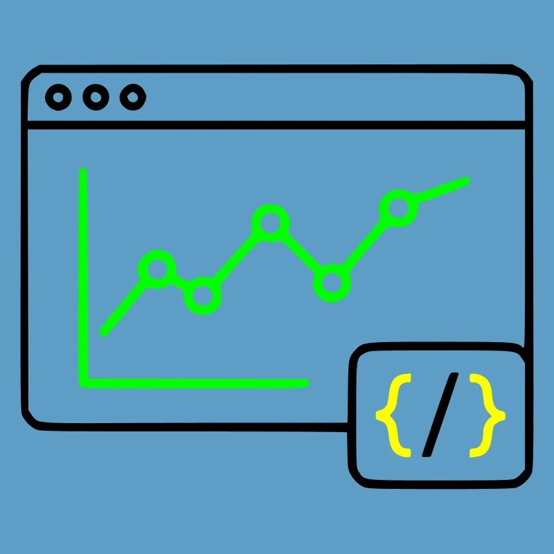 Web Analysis Chart Coding Browser Vector