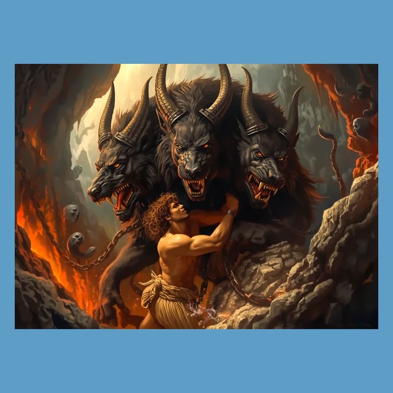 Heracles Brings Cerberus from the Underworld