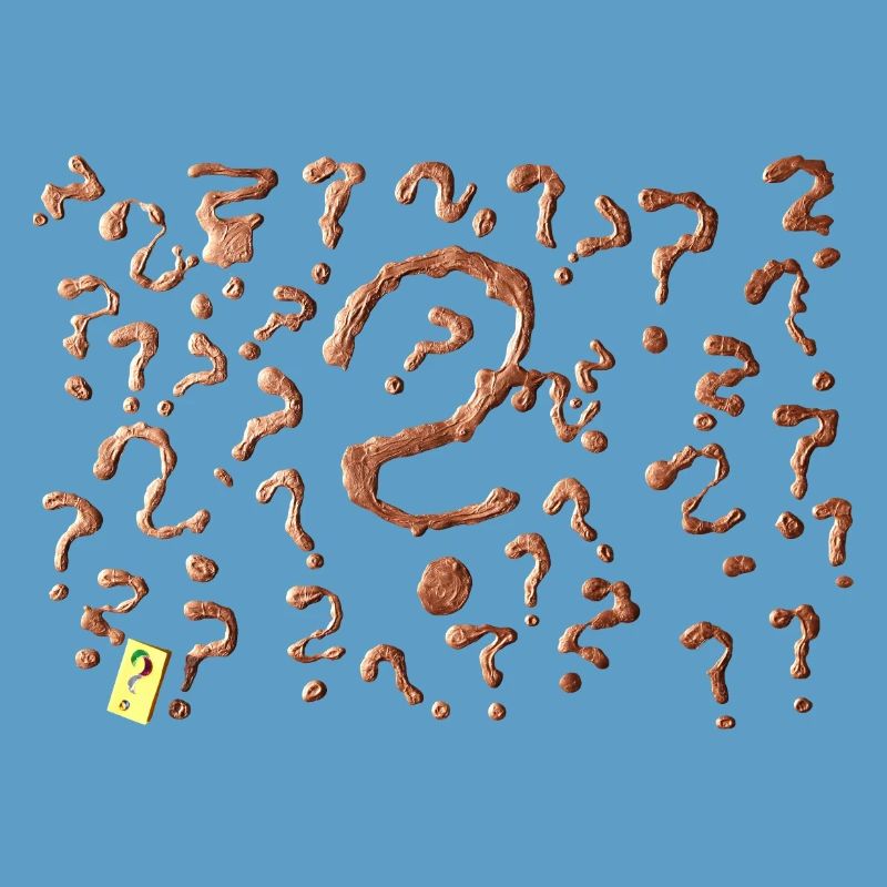 many question marks artwork