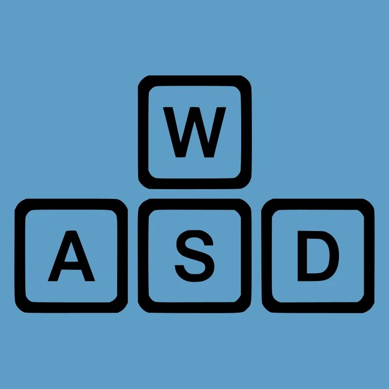 WASD Keys, PC Gaming Nerd Vector