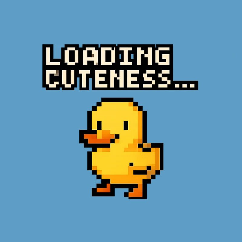 pixel Ente loading cuteness