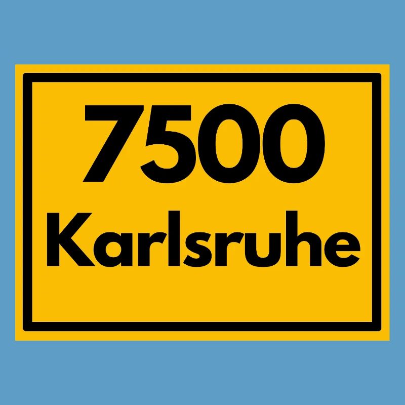 OLD POSTCODE ZIP CODE 7500 KARLSRUHE FÄCHERSTADT