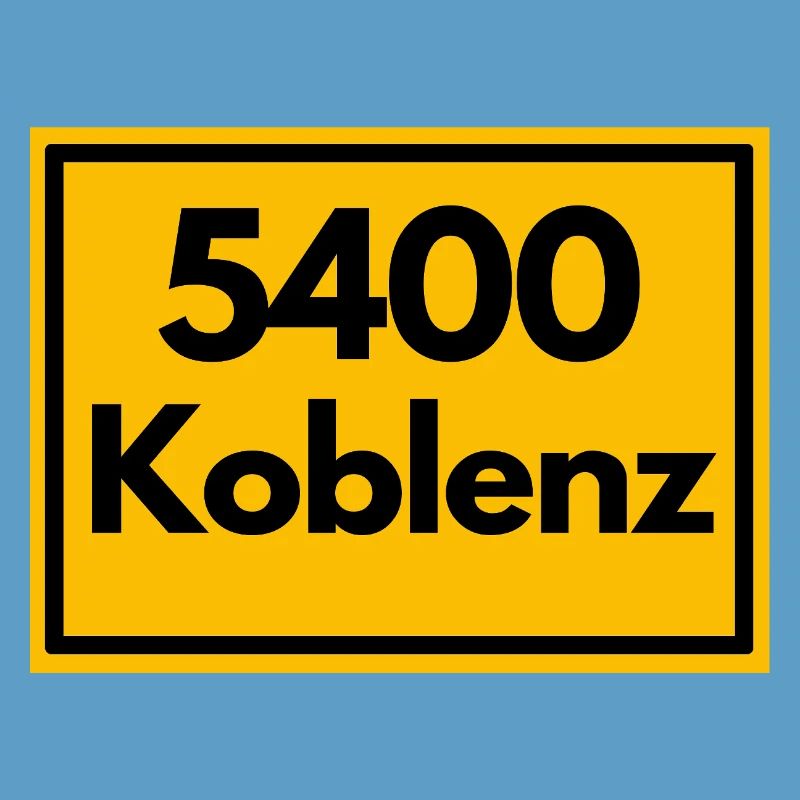 OLD POSTCODE POSTCODE RETRO 5400 KOBLENZ GERMAN