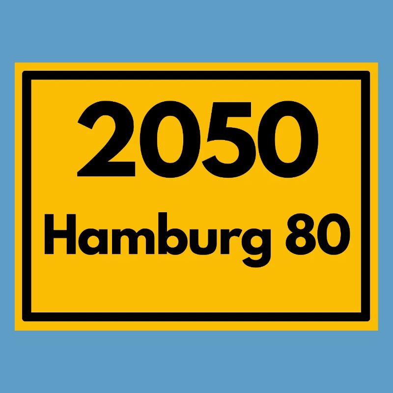 OLD POSTCODE POSTCODE RETRO 2050 HAMBURG 80 - ELBE