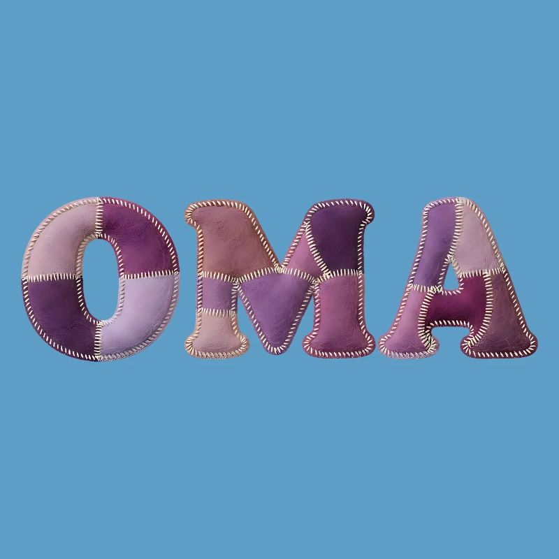 OMA Patchwork Fabric Design Gift Idea