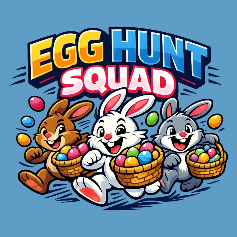 Easter Egg Hunt Squad Easter Bunny