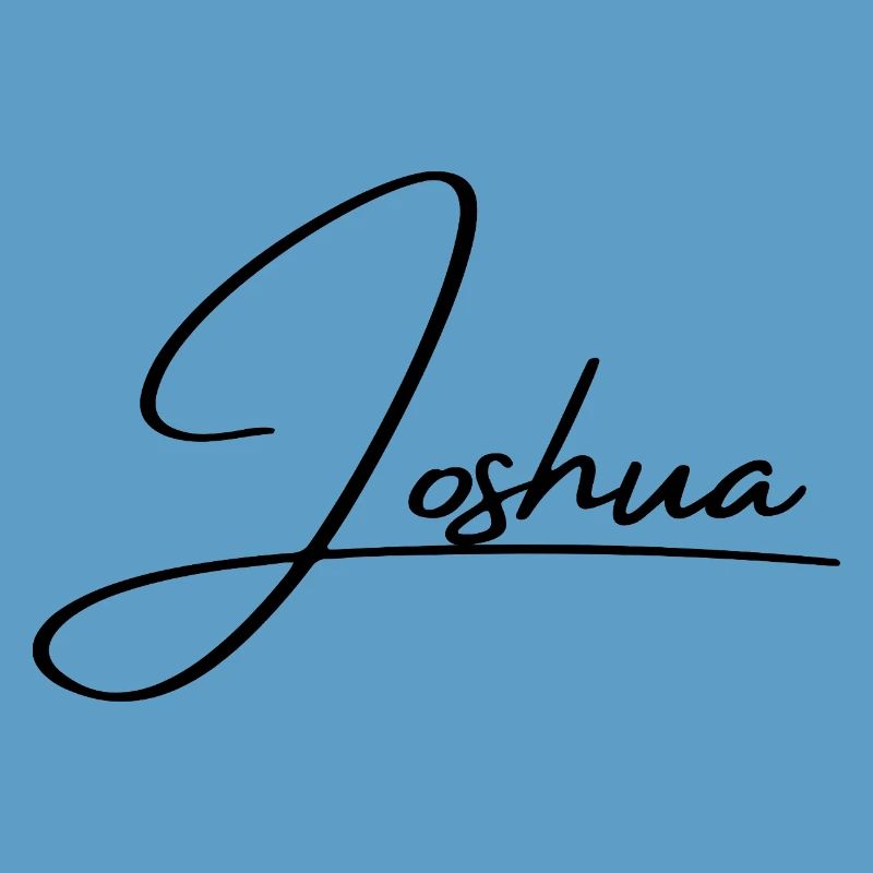 Joshua Name - Elegant Cursive Script