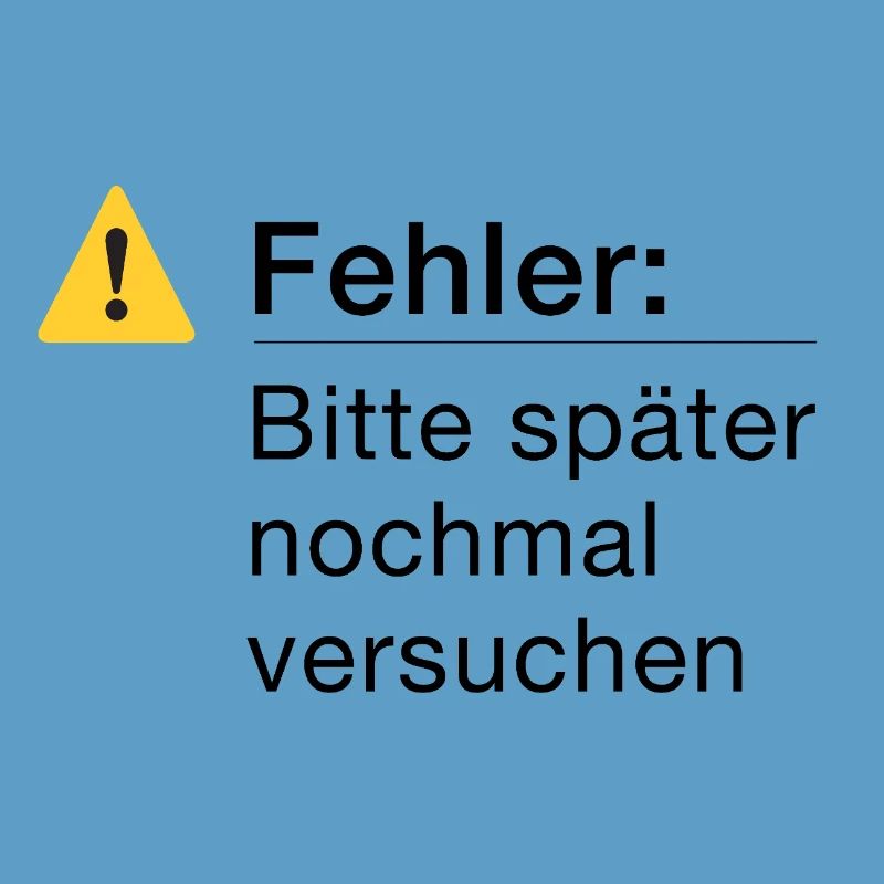 Fehler: Bitte noch einmal versuchen, Informatik