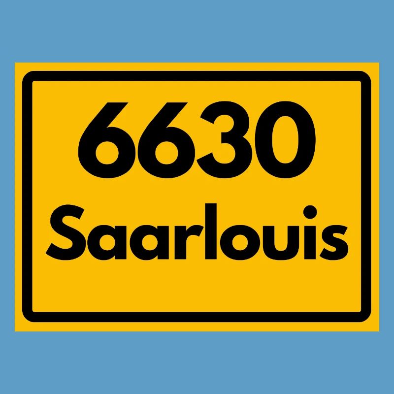 OLD POSTCODE POSTCODE RETRO 6630 SAARLOUIS HEIMAT