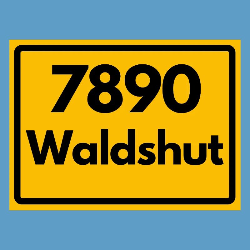 OLD POSTCODE POSTCODE RETRO 7890 WALDSHUT HEIMAT