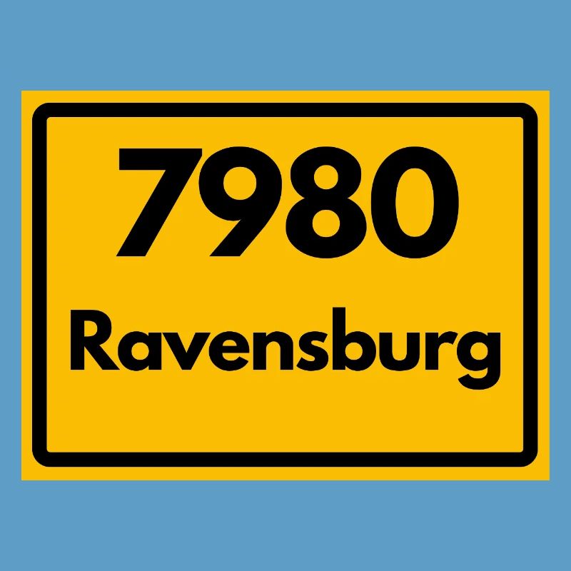 ANCIEN CODE POSTAL RÉTRO 7980 RAVENSBURG HEIMAT