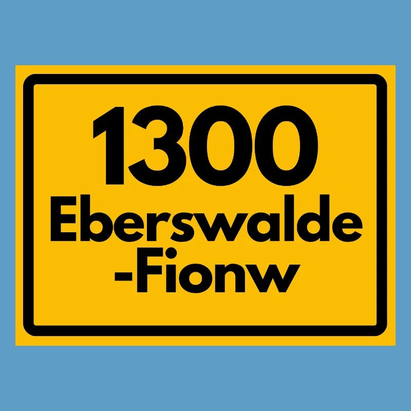 ALTE POSTLEITZAHL PLZ RETRO 1300 EBERSWALDE FINOW 