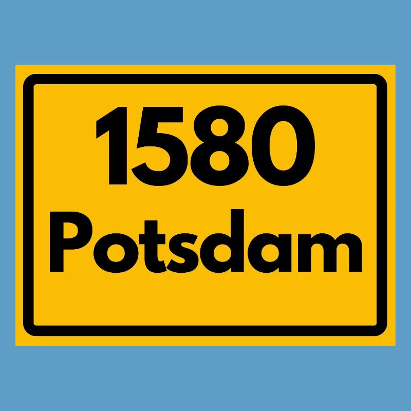 OLD POSTCODE POSTCODE RETRO 1580 POTSDAM HEIMAT
