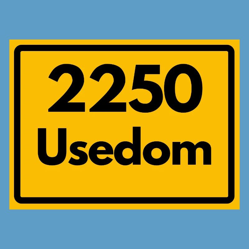 OLD POSTCODE POSTCODE RETRO 2250 USEDOM HEIMAT