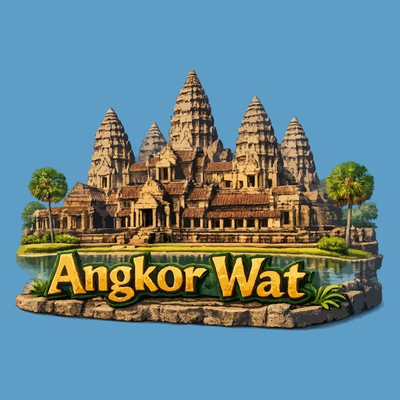 Angkor Wat : complexe du temple aux couleurs du sable