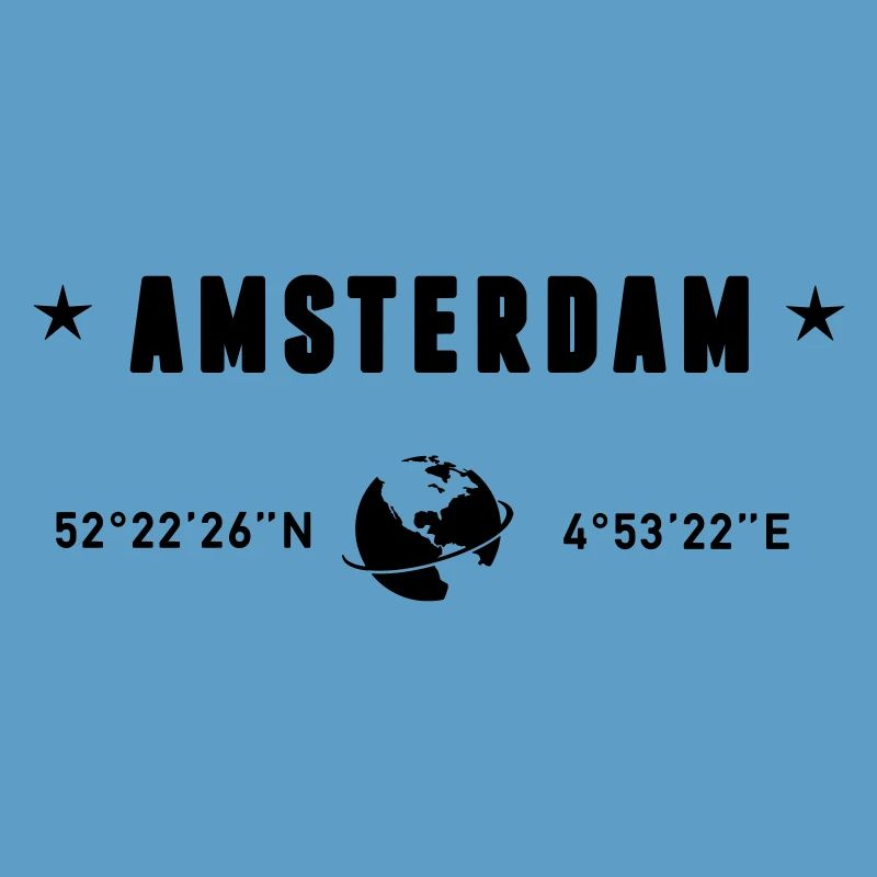 Amsterdam Netherlands Coordinates Gps Globe