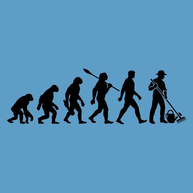 Evolution - Gärtner - Garten - Gartenarbeit
