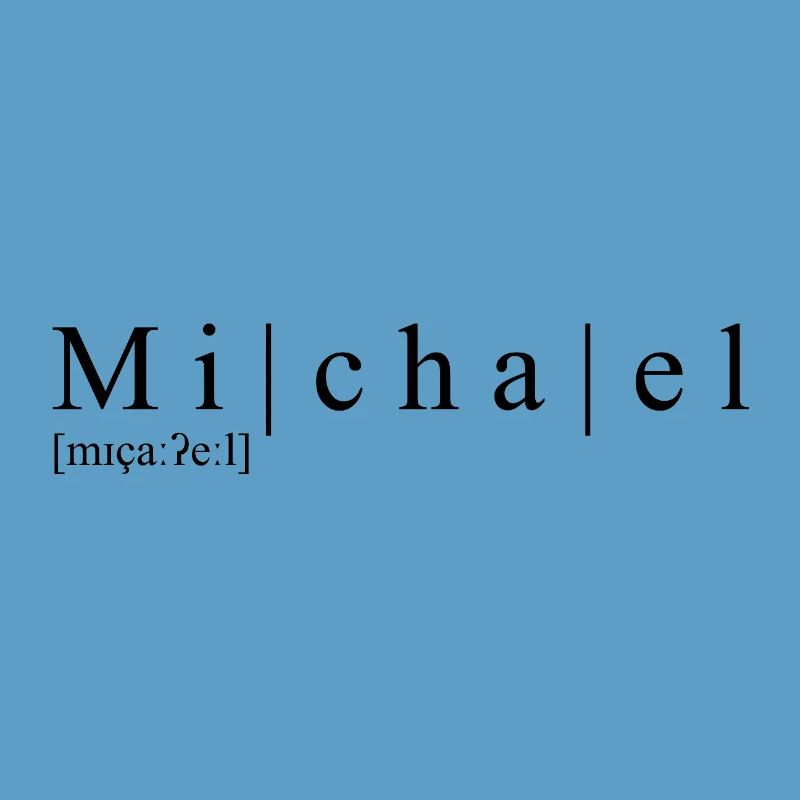 Nom : abstrait, typographique, blanc, Michael