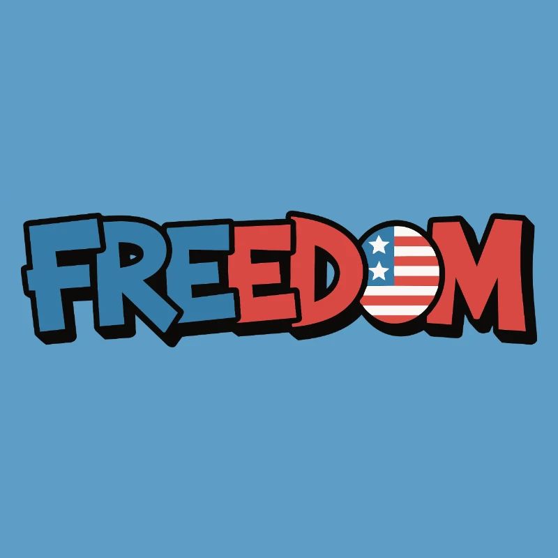 Freedom Typografie Statement Design