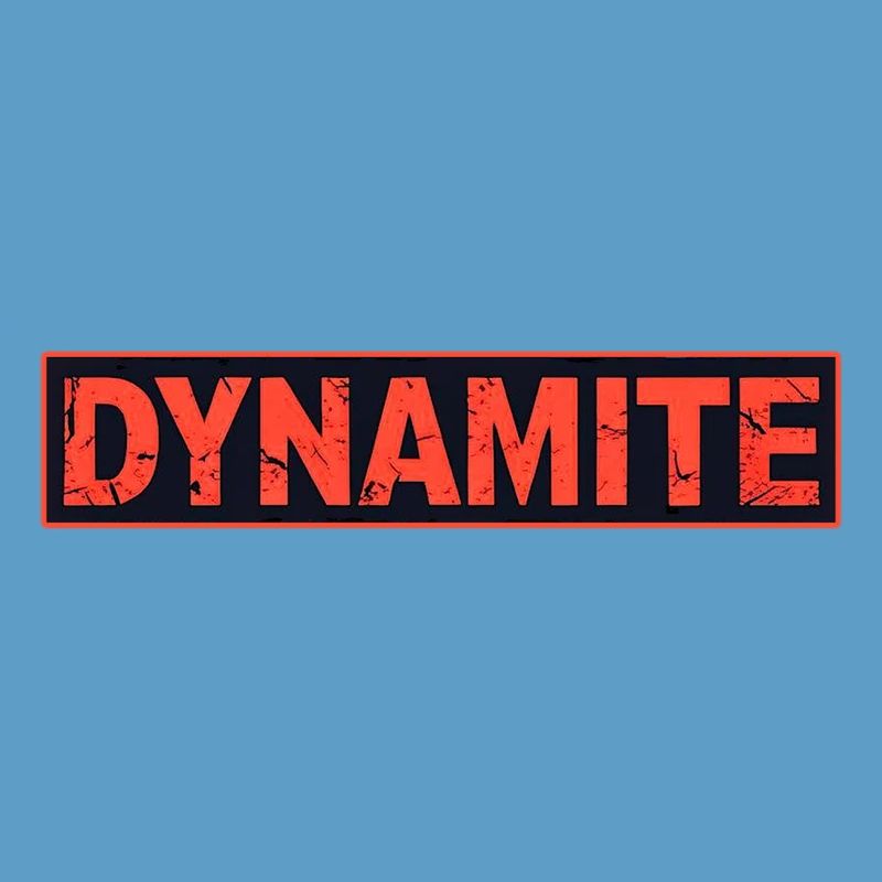 Dynamitisches rotes Grunge-Poster
