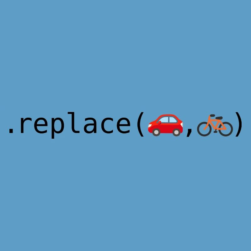 Remplacer les voitures par des vélos; Édition Python