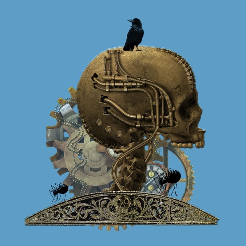 Stunning gruesome technical skull