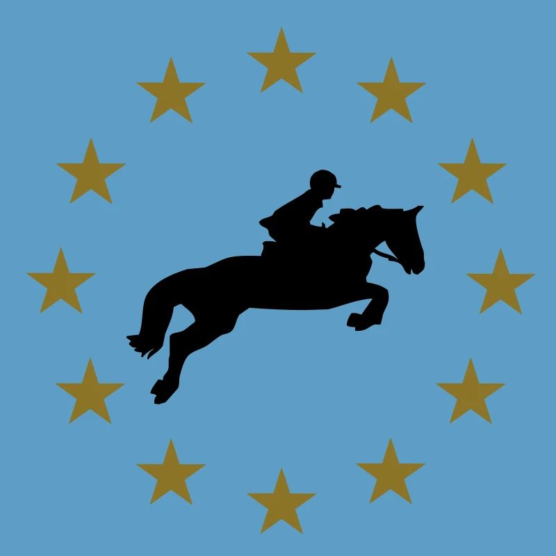 Springen Pferd & Sternen