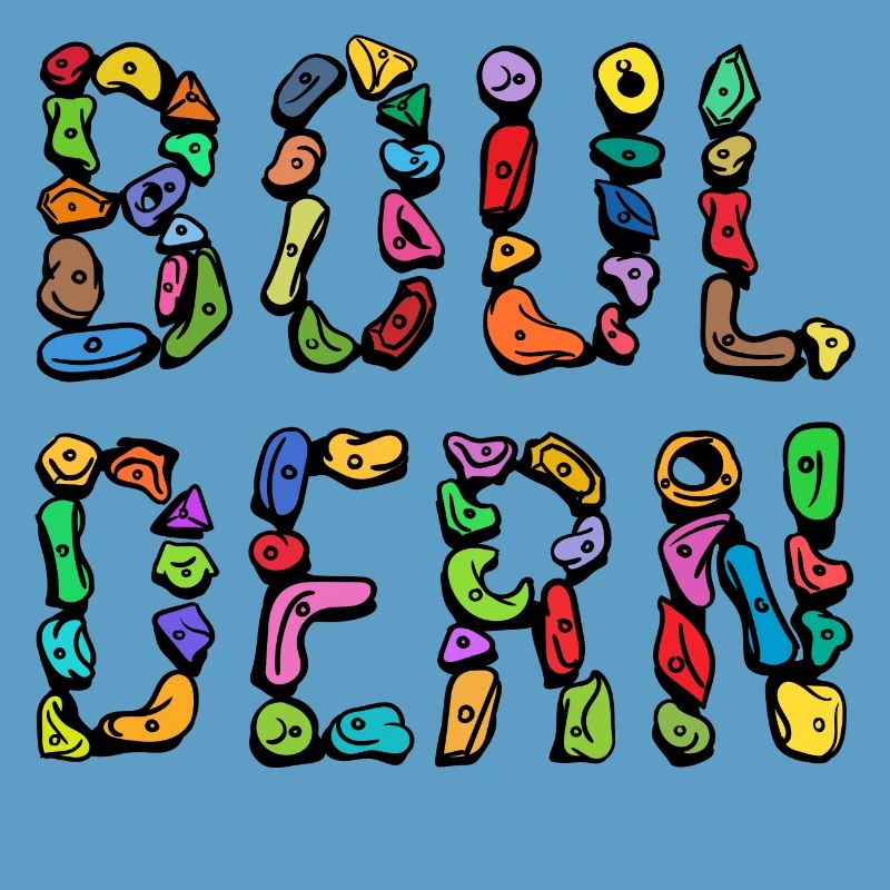 Bouldering boulder climbing scripture mountaineering