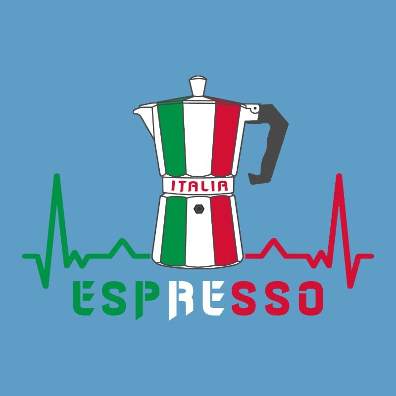 Herzfrequenz Espresso Design / Geschenkidee