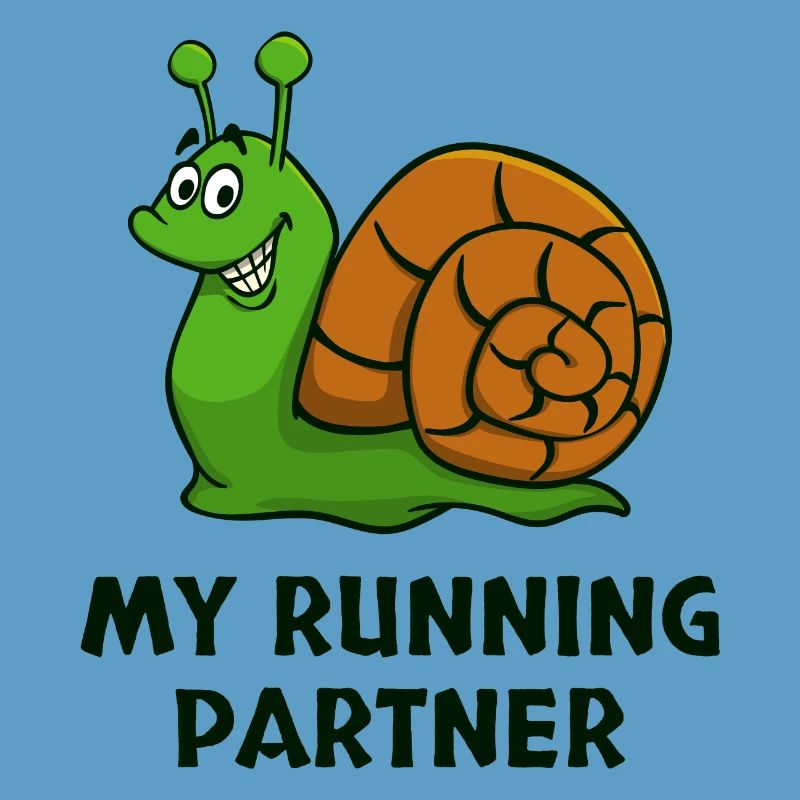 Snail's Pace Partner Look Slow Running Jogging
