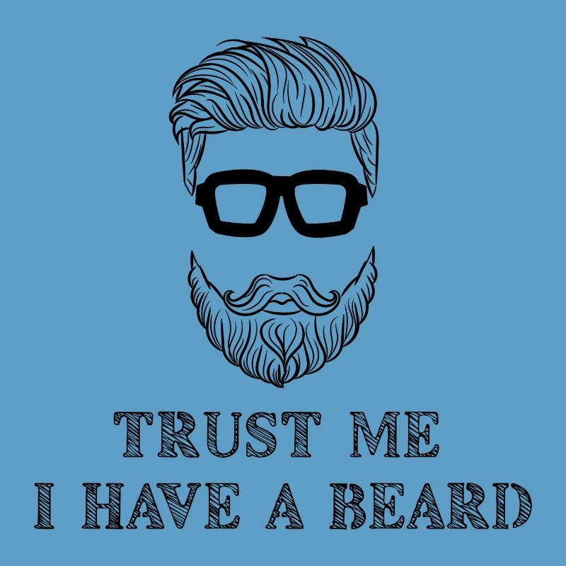 Bartträger Bart Statement Schnurrbart Humorvoll