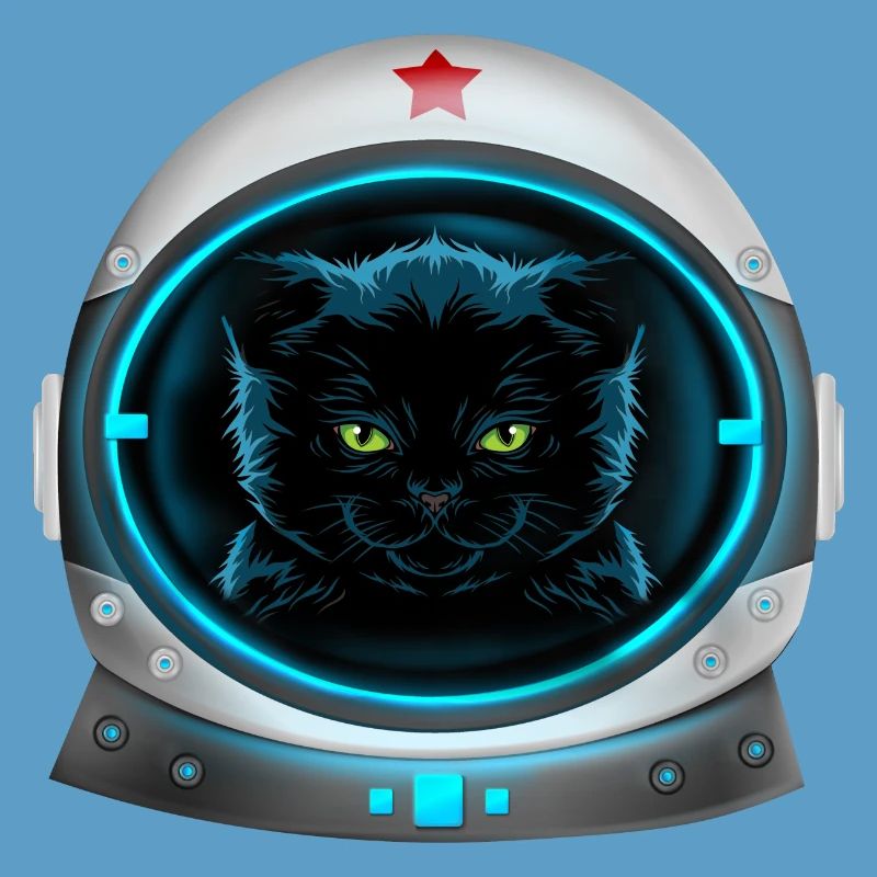 angry space cat Astronaut