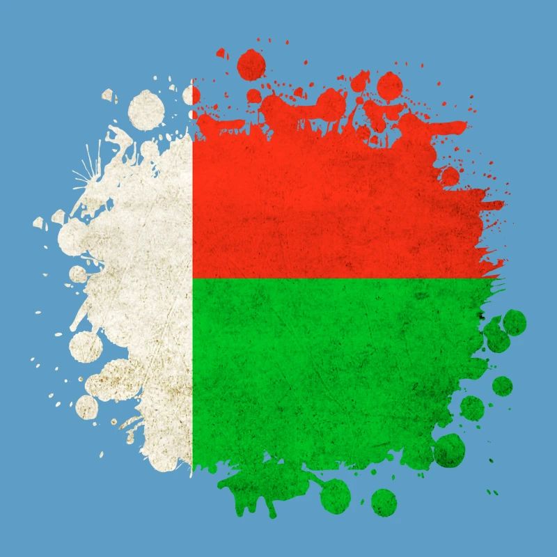Blob de drapeaux de Madagascar