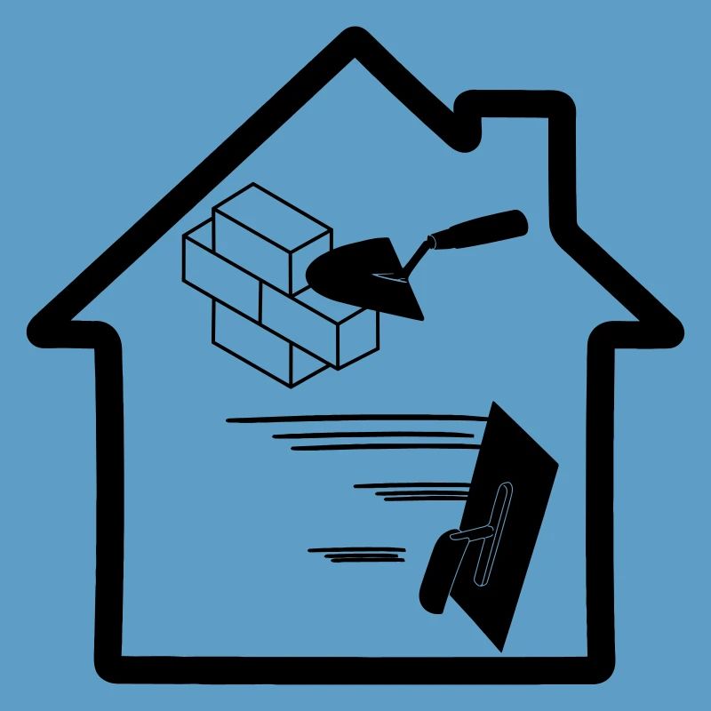 Maçon stuc outil logo maison bâtiment 2