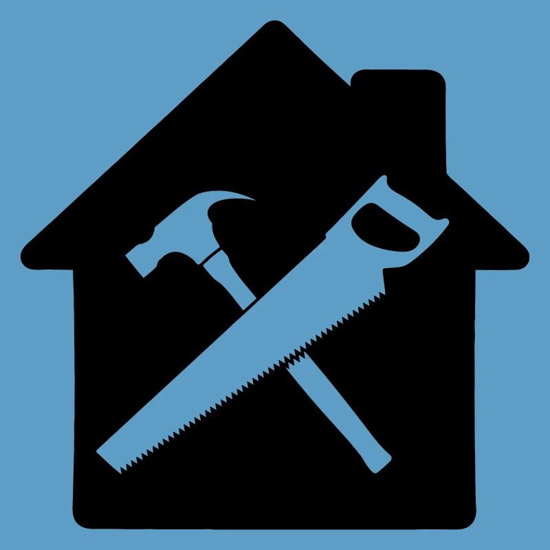 Construction de maison à logo d’outil de charpentier