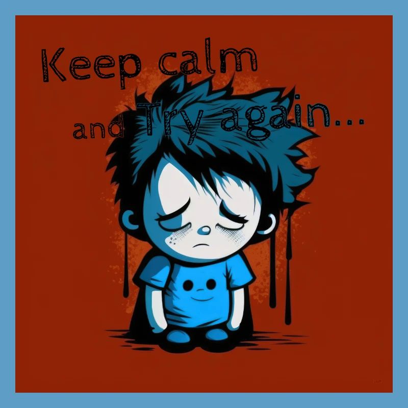 Geek - Keep calm and try again 01