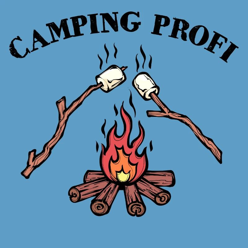 Camping Lagerfeuer Statement Wanderer Campingplatz