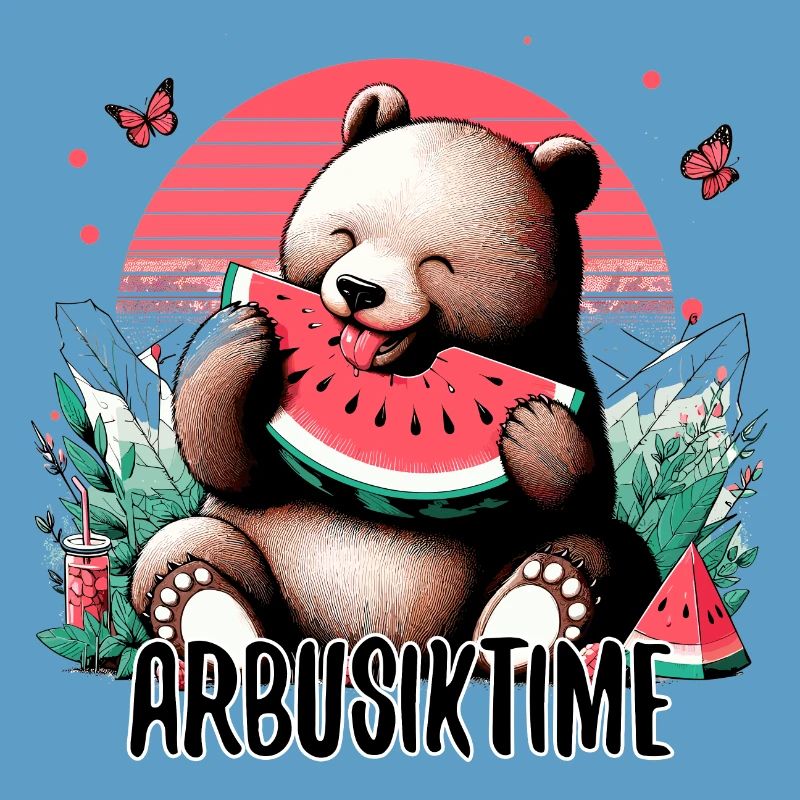 C’est l’heure de la pastèque Arbusik Bear Yummy Gift