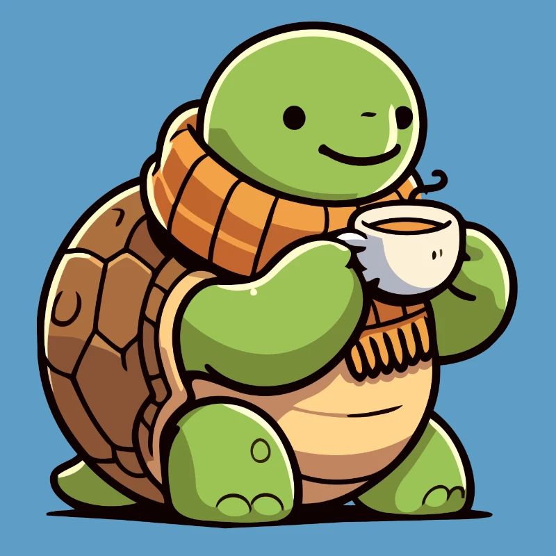 Tea Time Turtle: The Shell-tered Sipper